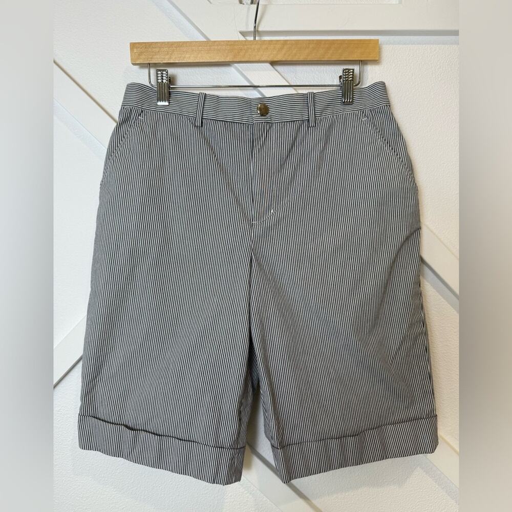 Lauren Active Ralph Lauren Striped Bermuda Cuffed Shorts Size 8